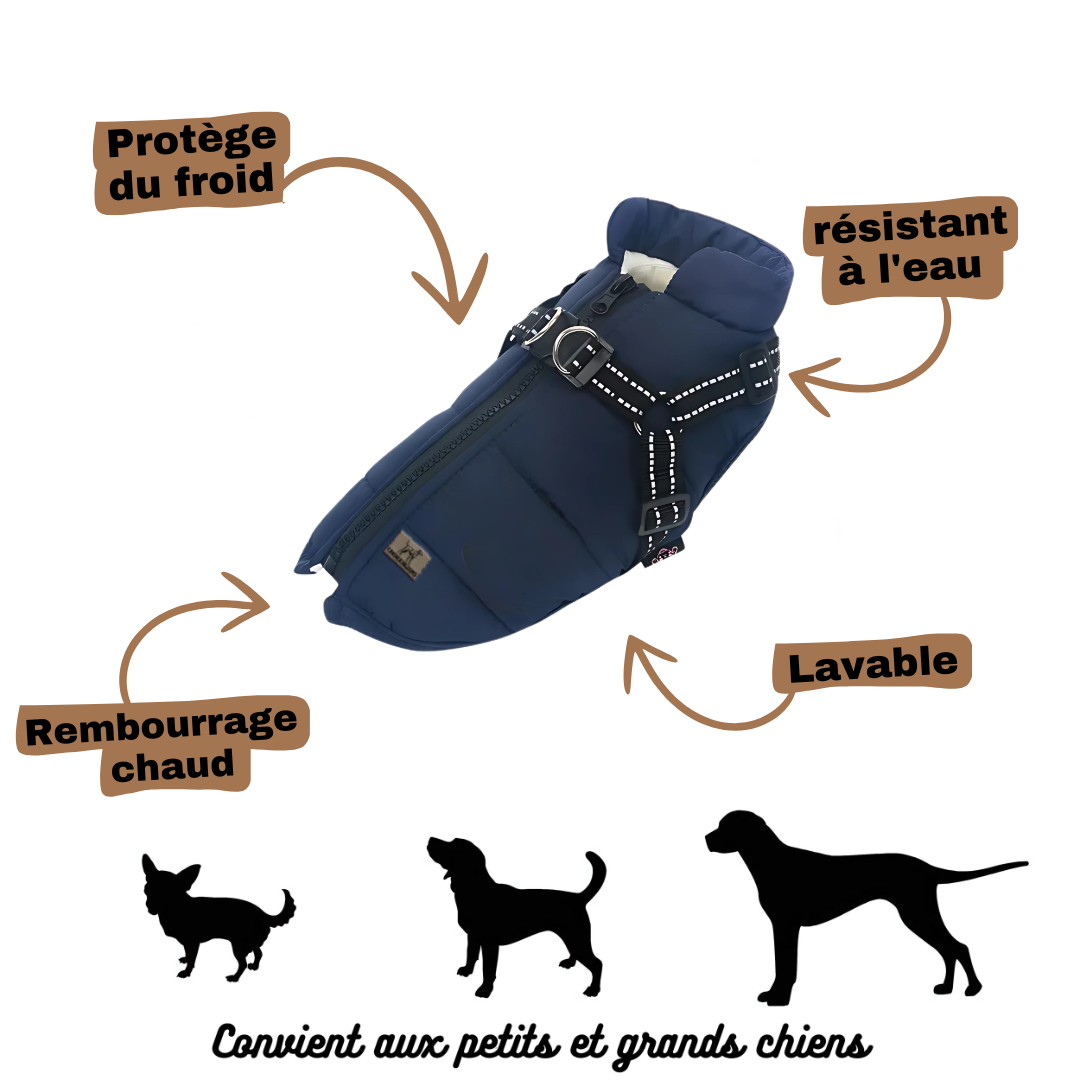 Gilet Imperméable pour Chiens - CanineKigdoms™